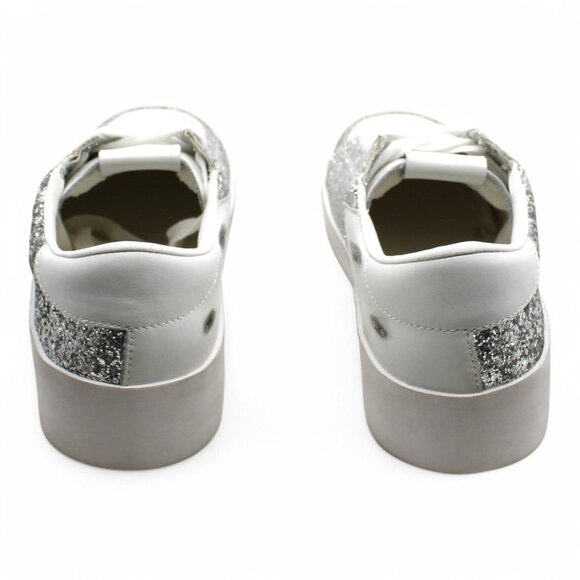 Steve Madden Perona Womens Fashion Sneakers Silver Size 10 M - Picture 6 of 8